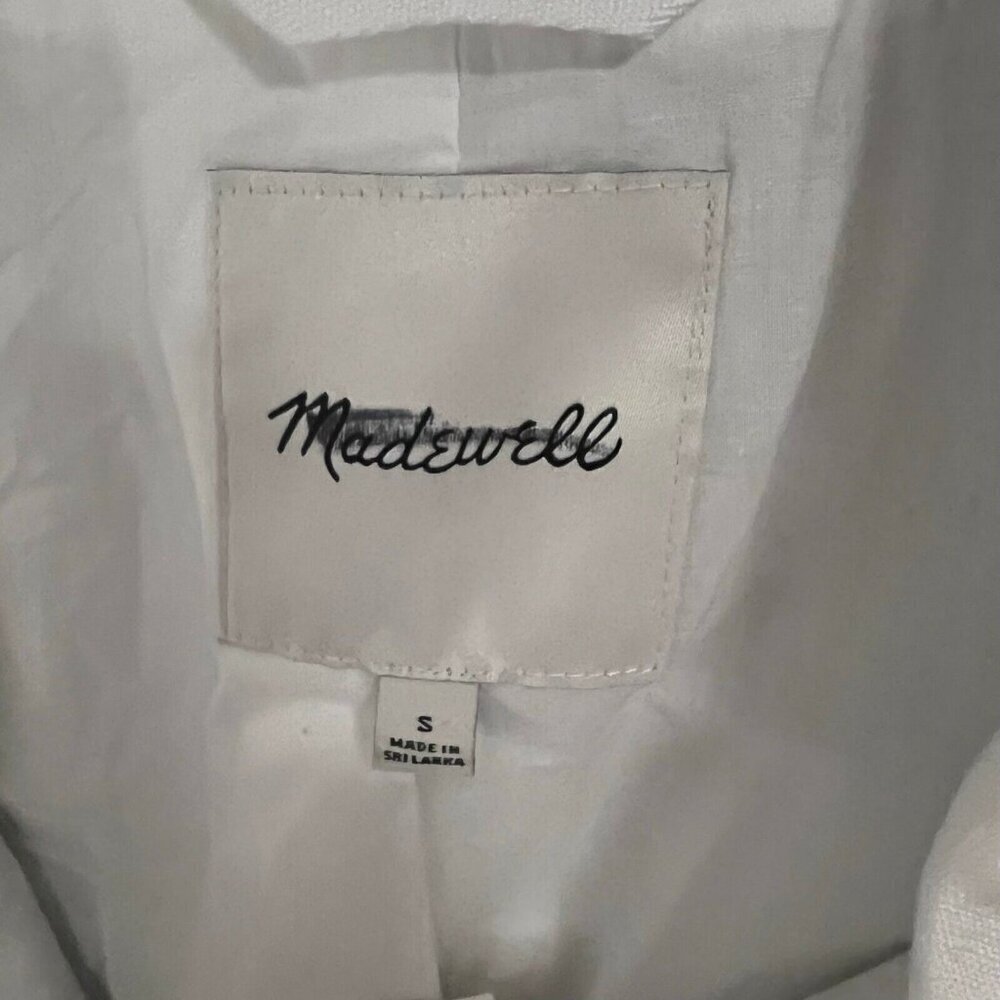 Madewell $158 The Larsen Blazer in Linen White Size S NJ530 - Picture 6 of 7